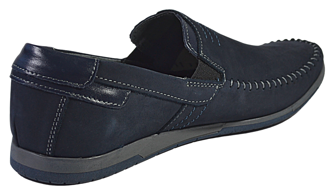 Jase - Men handmade leather slip-on - Reindeer Leather