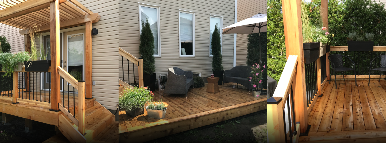 Collage of O'Connor T.'s deck project