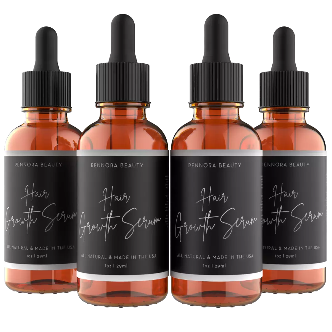 Four Bottles of Rennora Hair Growth Serum