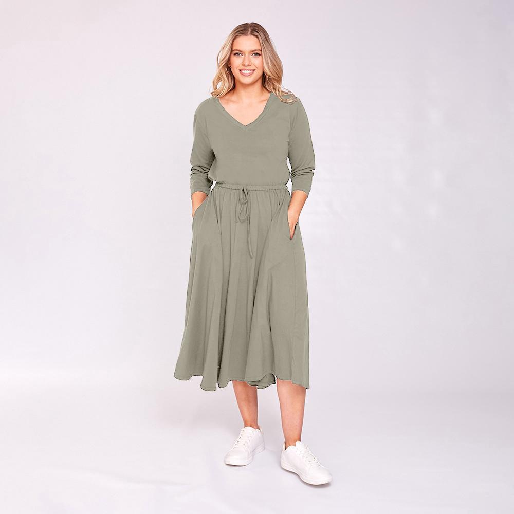 Ava Dress (Khaki)
