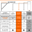 Corner Mounted Ultimate Specifications on bodyweight home gym equipment for calisthenics and isometrics or stretching exercises