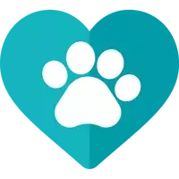 An icon of a heart and a dog's paw