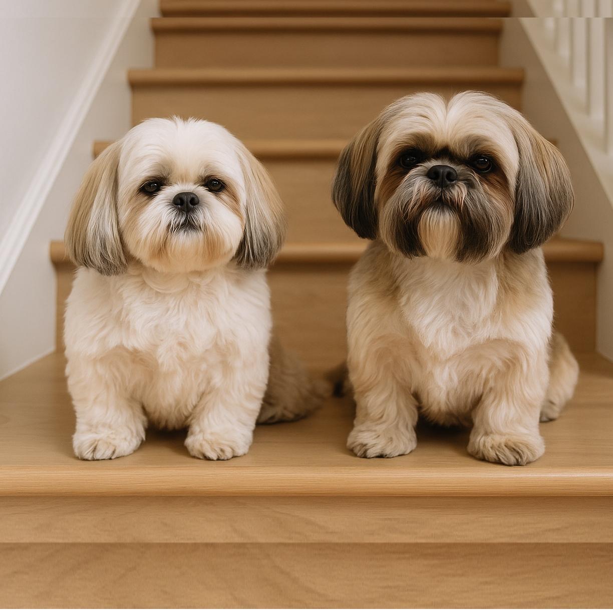 cute puppies sitting near a candy