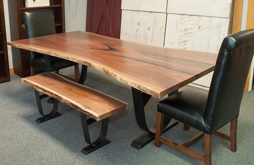 Custom Cherry Wood Dining Table Set for 10