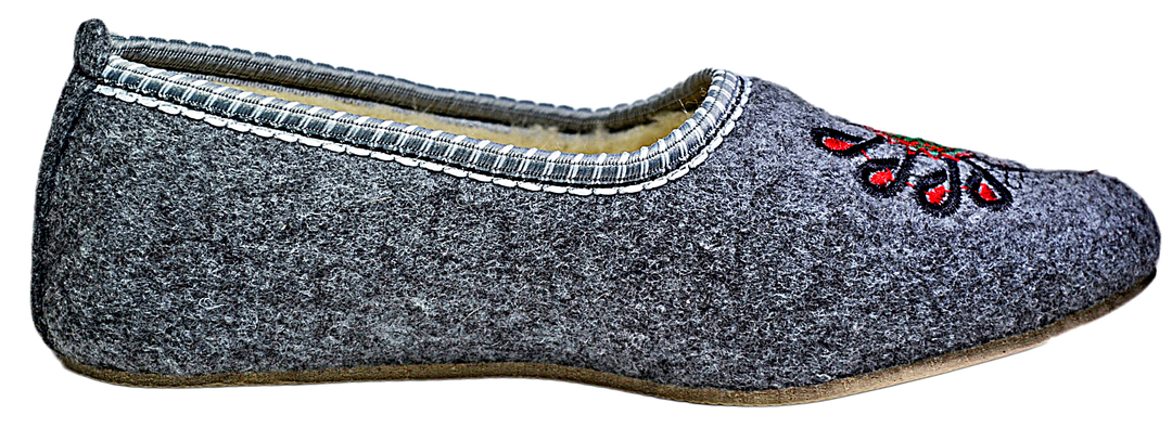 Amelia Cozy Felt Winter Shoes - Reindeer Leather