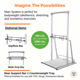freestanding pull up station dip bar with adjustable exercise bar and calisthenics strength training station