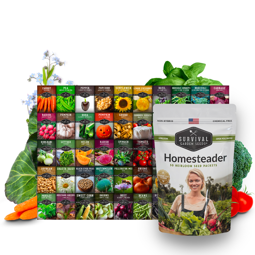 Homesteader Seed Collection - 50 Packs of Seeds