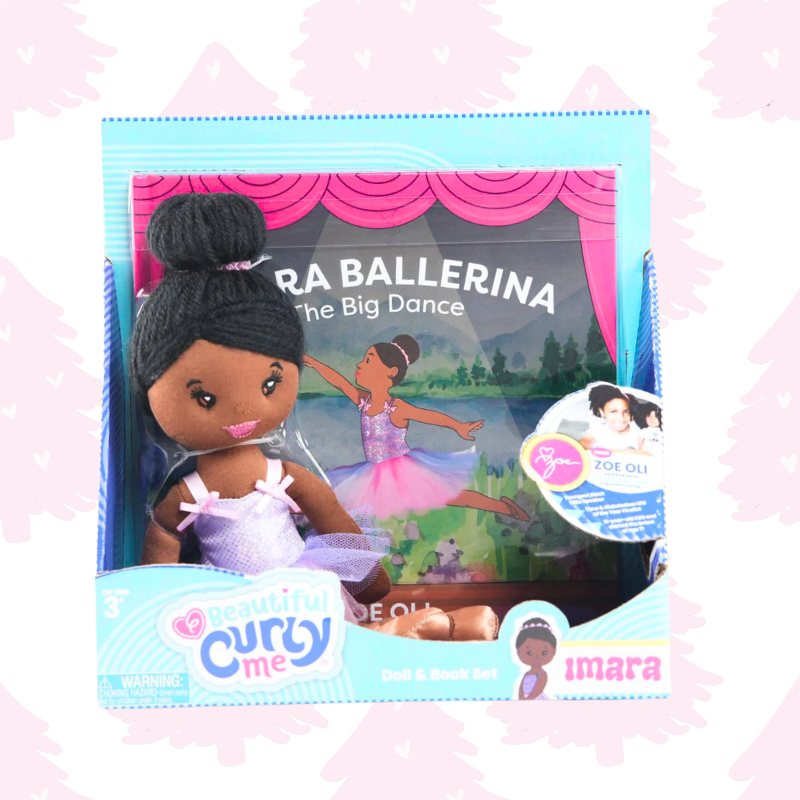 Beautiful Curly Me Imara Ballerina Plush and Book Set