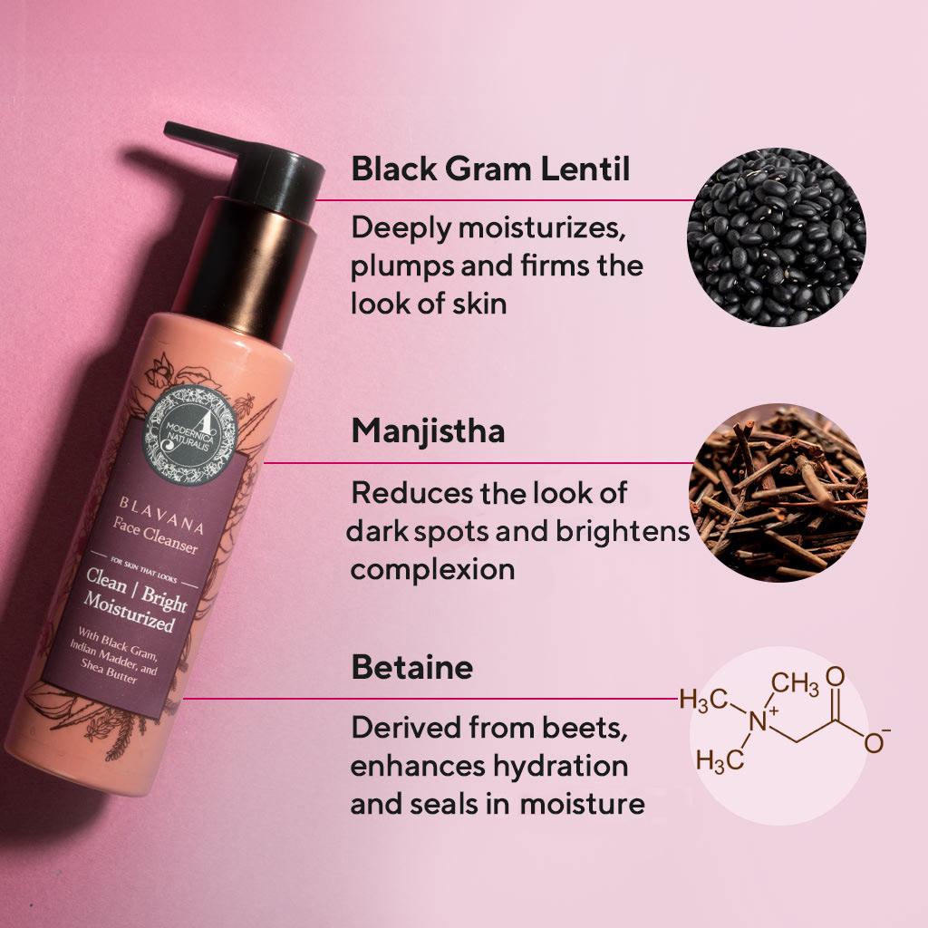 blavana face cleanser ingredients