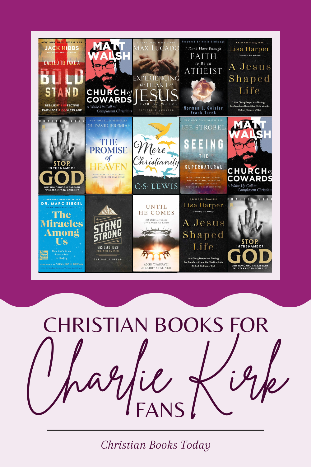 Christian Books for Charlie Kirk Fans