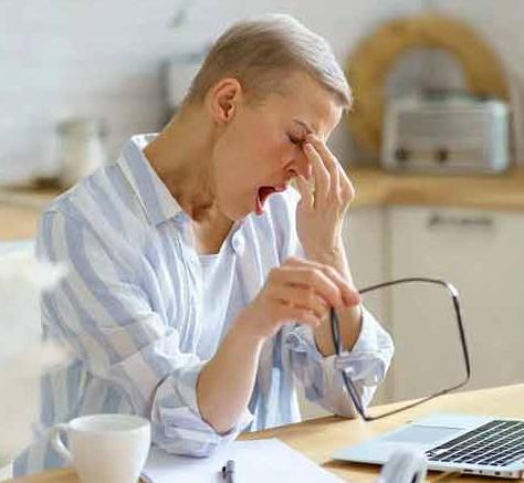 tired woman before shilajit