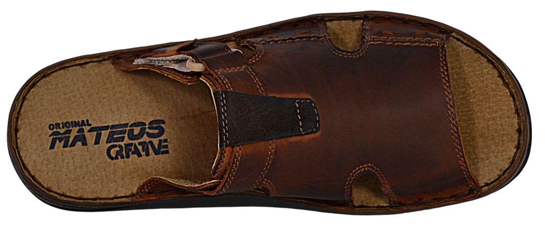 Mateos - Men's comfortable summer sandals - Reindeer Leather