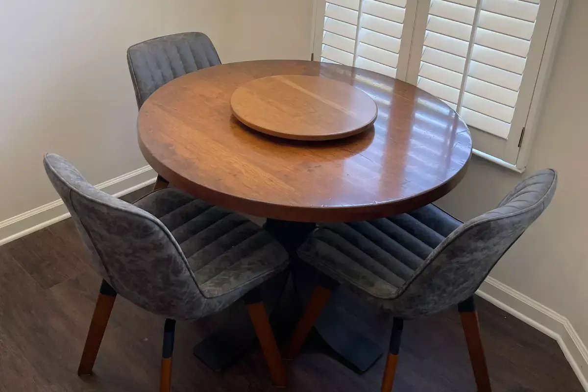 Rustic Cherry Round Table