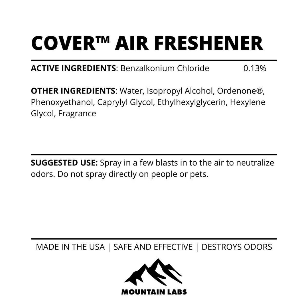 Cover label and ingredients