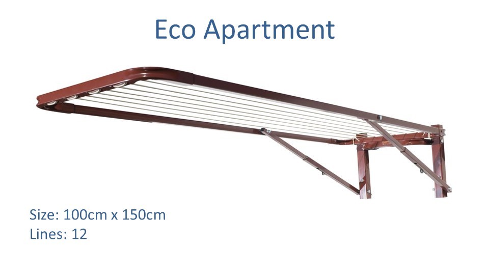 eco apartment clothesline 100cm wide x 150cm deep