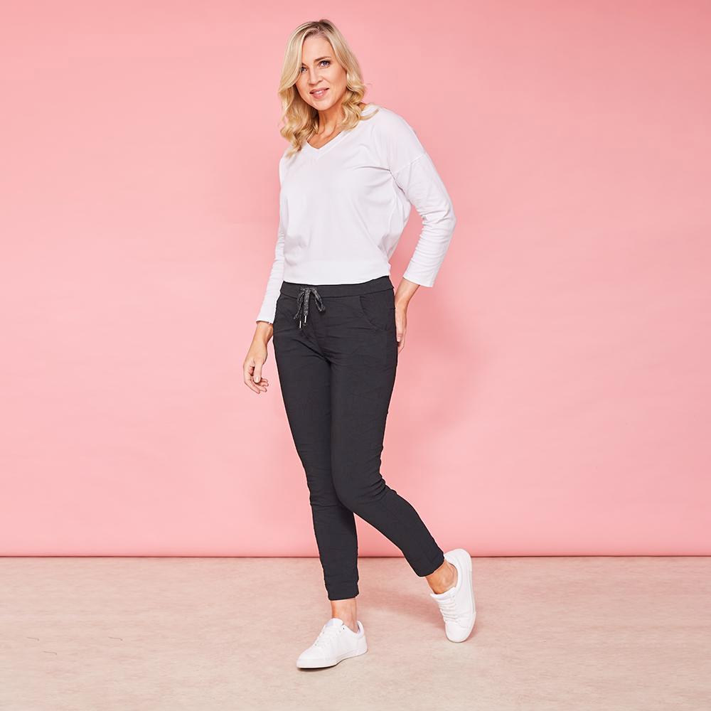 Charlie Relaxed Stretch Jogger (Black)