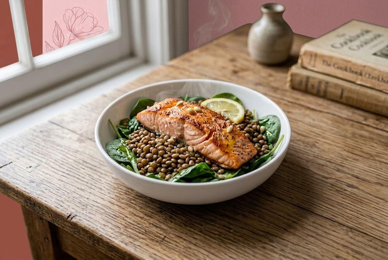 le bowl tiède saumon et lentilles règles