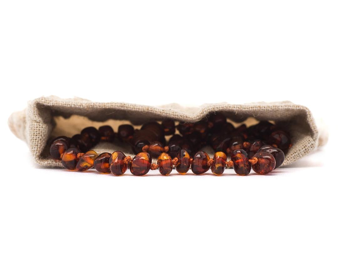 Amber crown online teething necklace