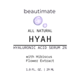 hyah serum label