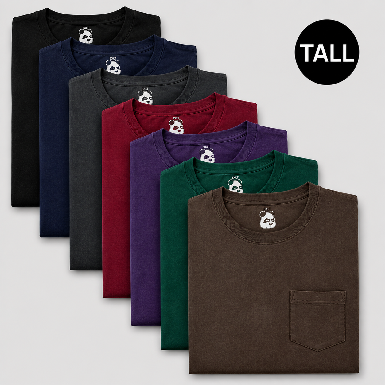 Tall Men's Pocket Crew Neck Bundles - You choose the quantity!