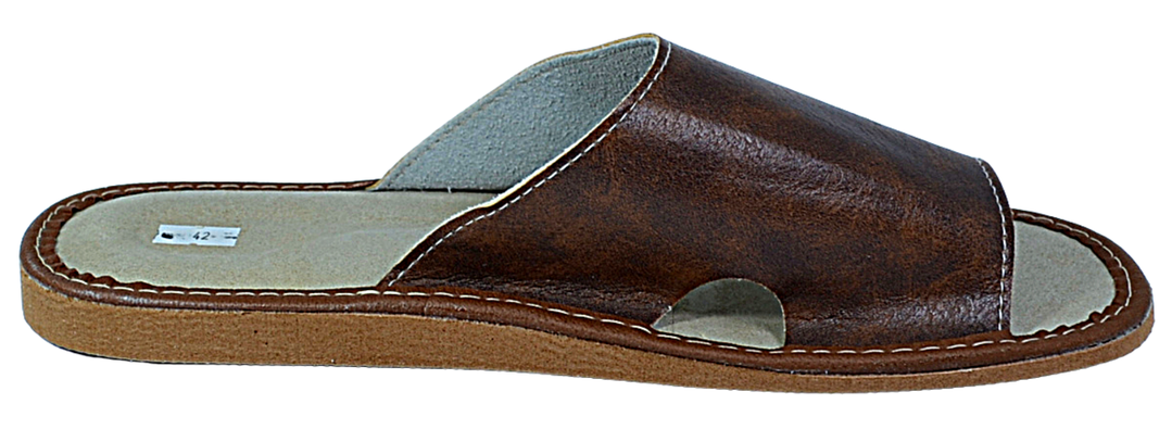 Ares - Men home slippers - Reindeer Leather