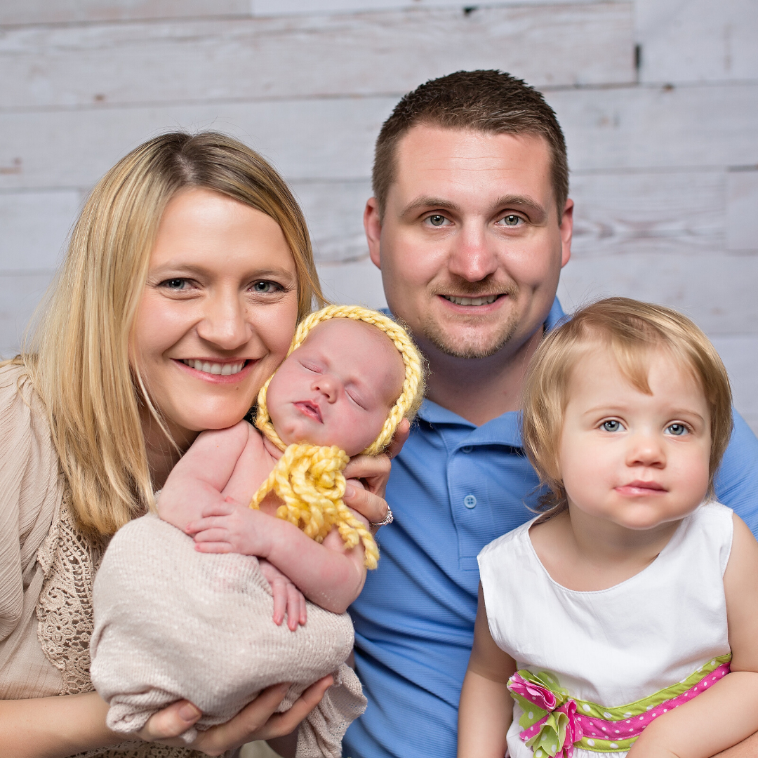 Door Buddy founders with their children, the family behind the Door Buddy cat door latch and pet access door solution.
