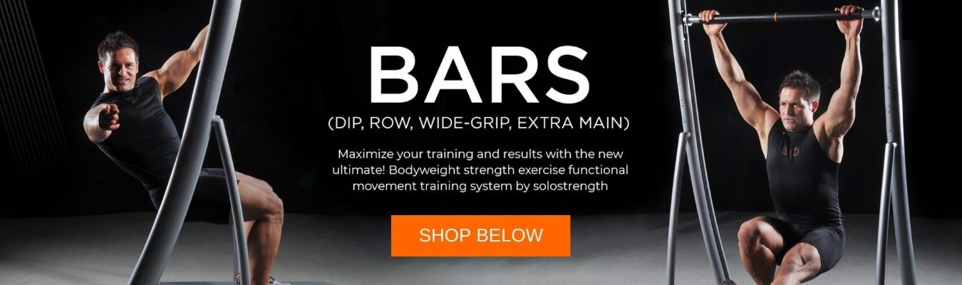 solostrength adjustable dip bars and accessory wide grip main exercise bars for ultimate series
