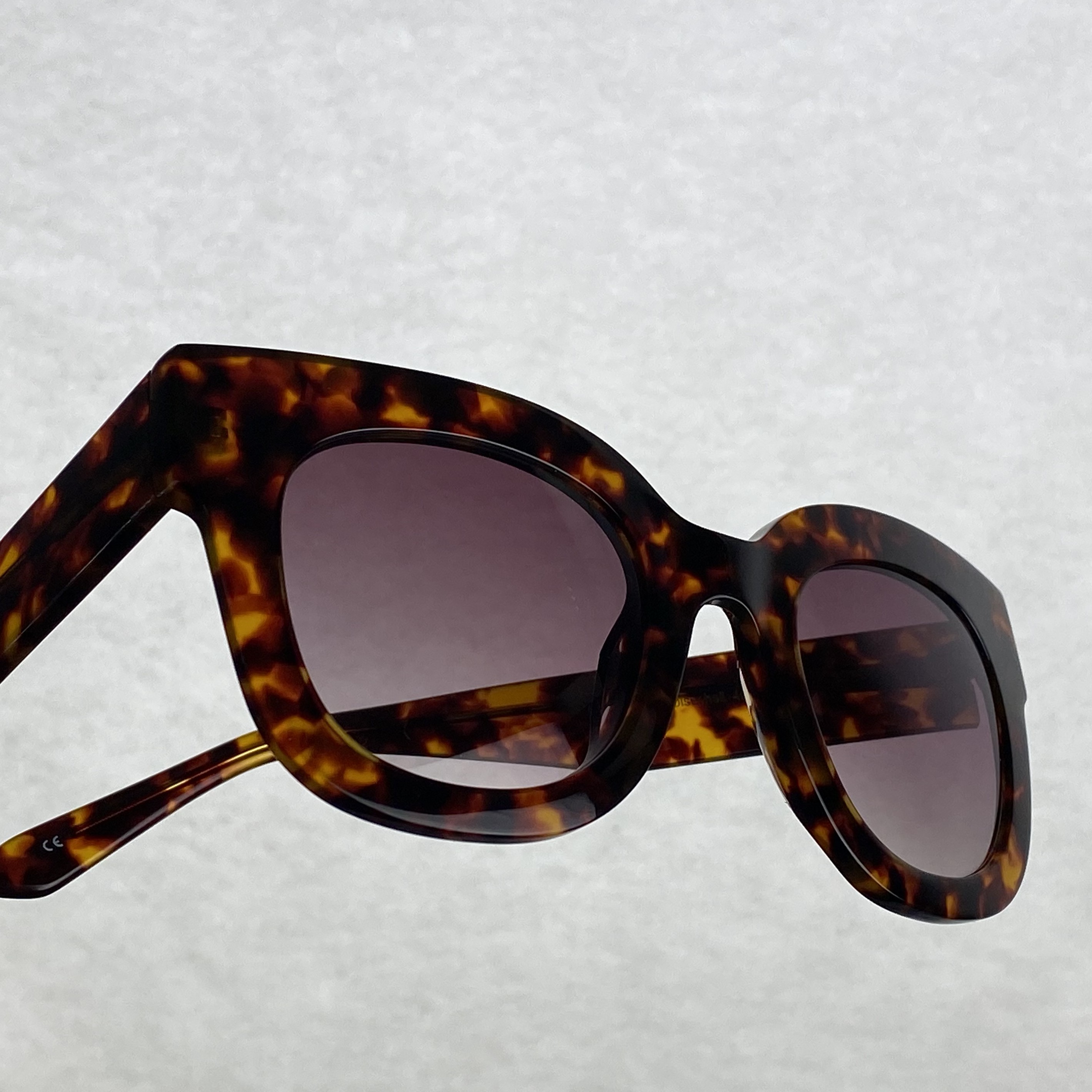square cat eye tortoiseshell sunglasses