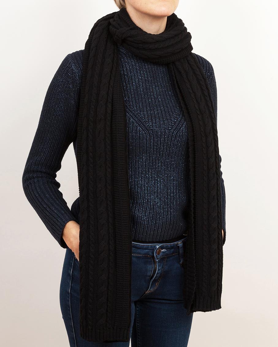 Organic Cable Knit Cotton Scarf