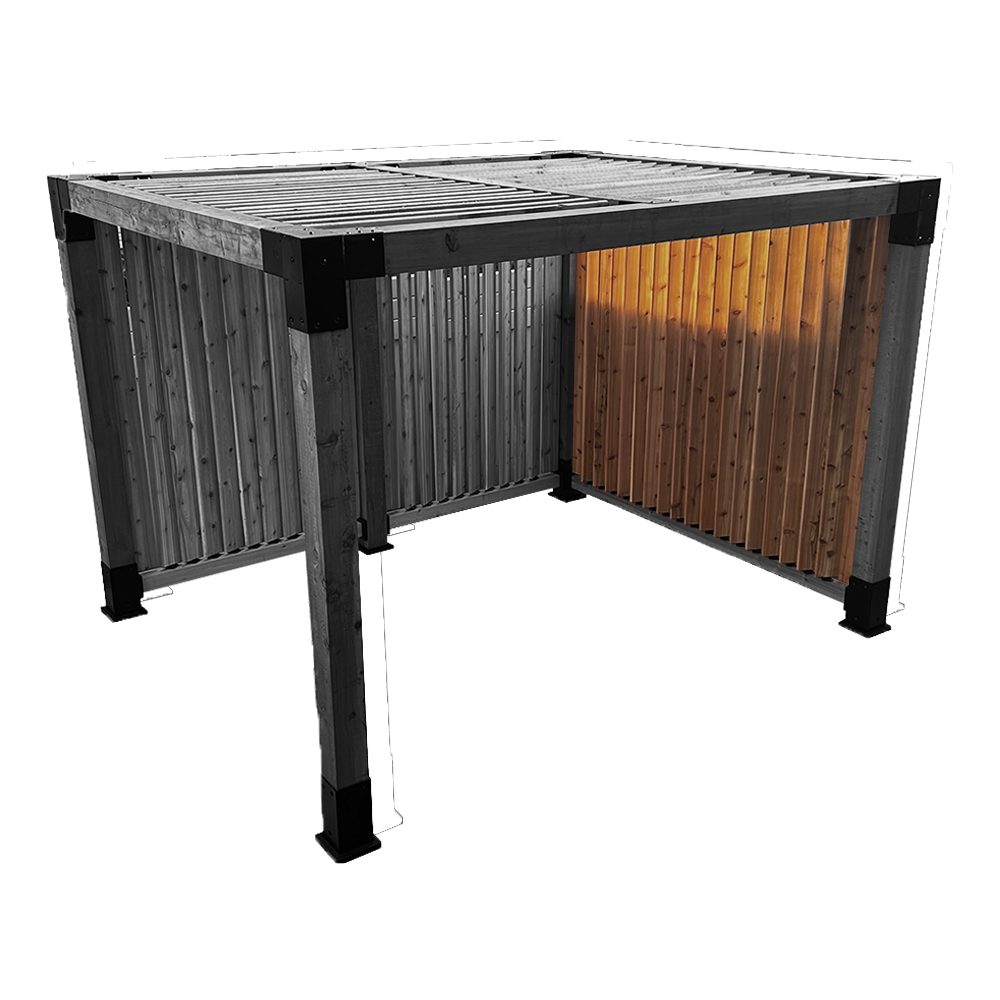 Louver Tops Privacy Wall