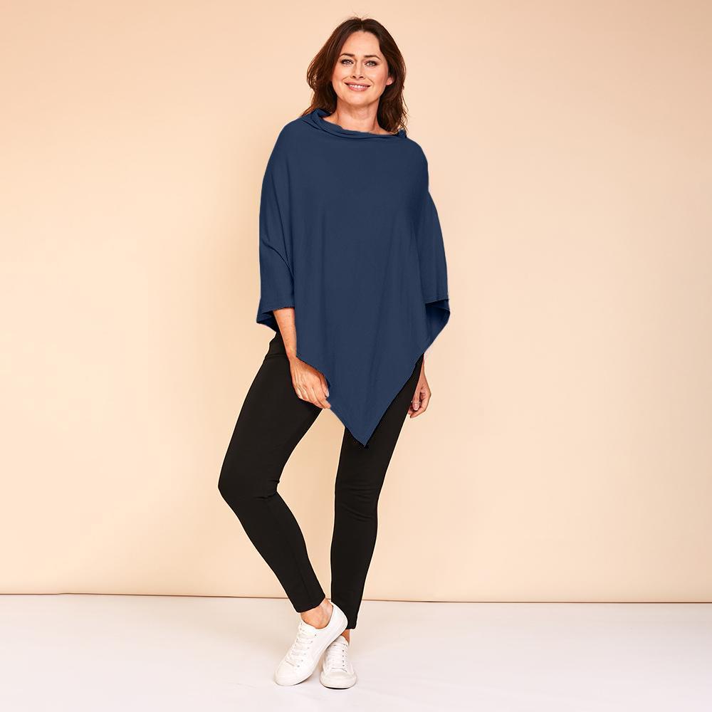 Patsy Poncho Top (Navy)