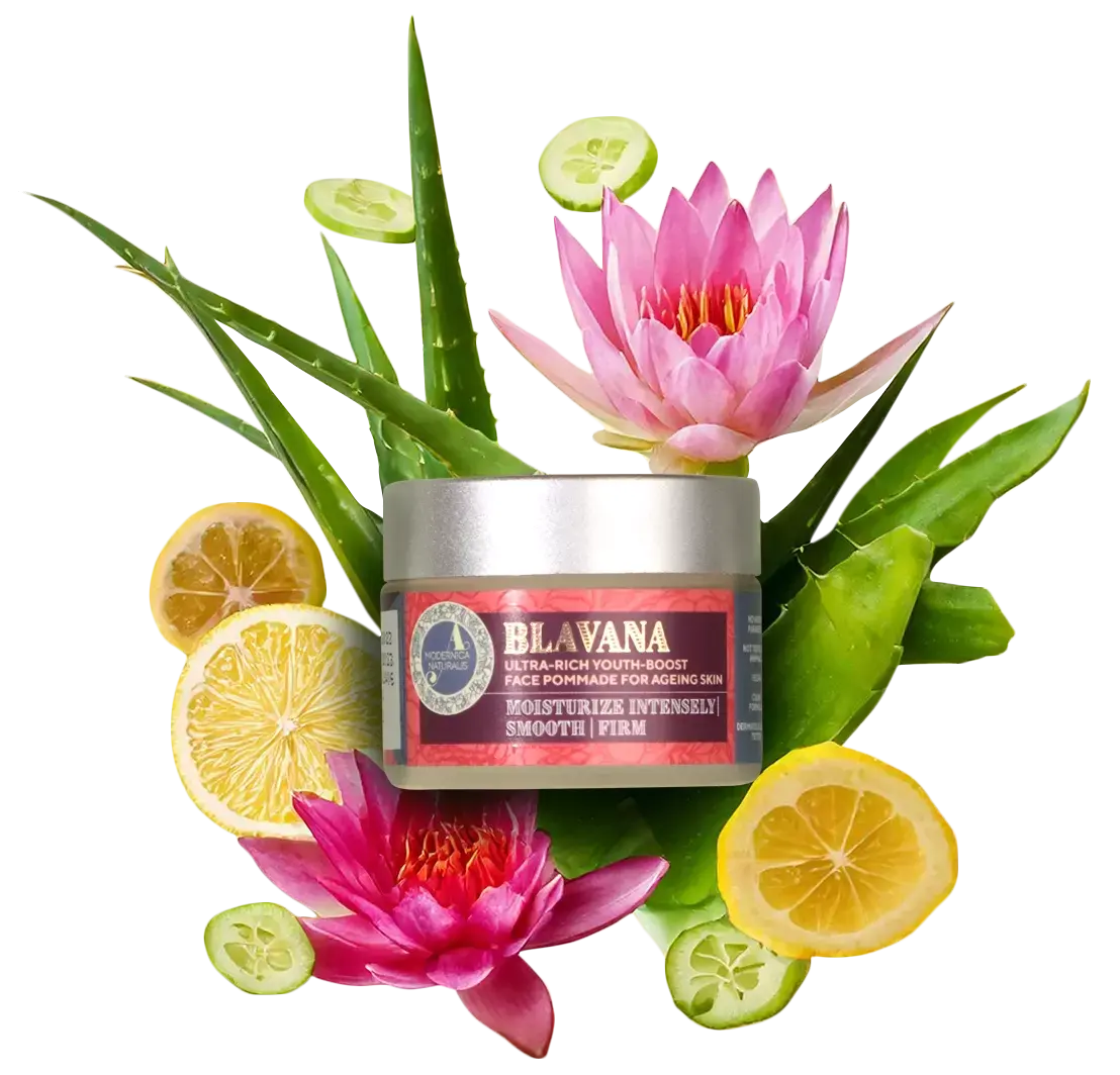 Blavana product image with ingredients