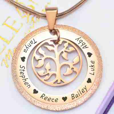 Sparkling my Family Tree Necklace