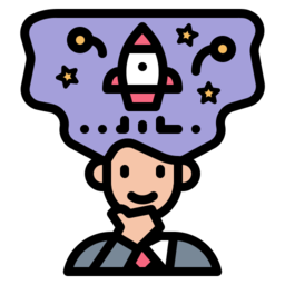 Clipart of a guy with thoughts