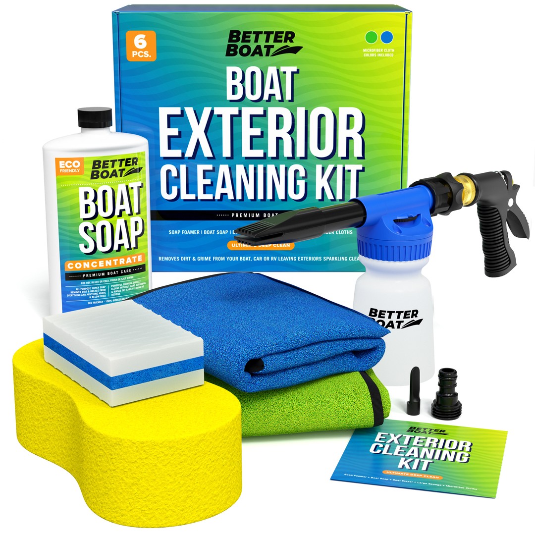 Better Boat Microfiber Wax Applicator Pad Foam Applicator Marine Polish Pads Sponges Cloth Waxing Set Detailing Polishing for Boats and Cars