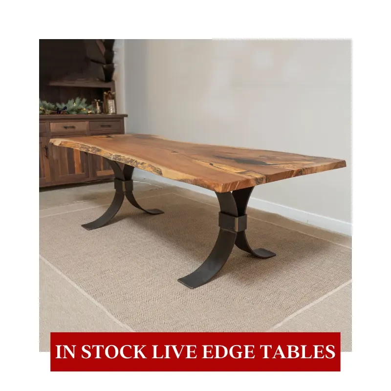 in stock live edge tables