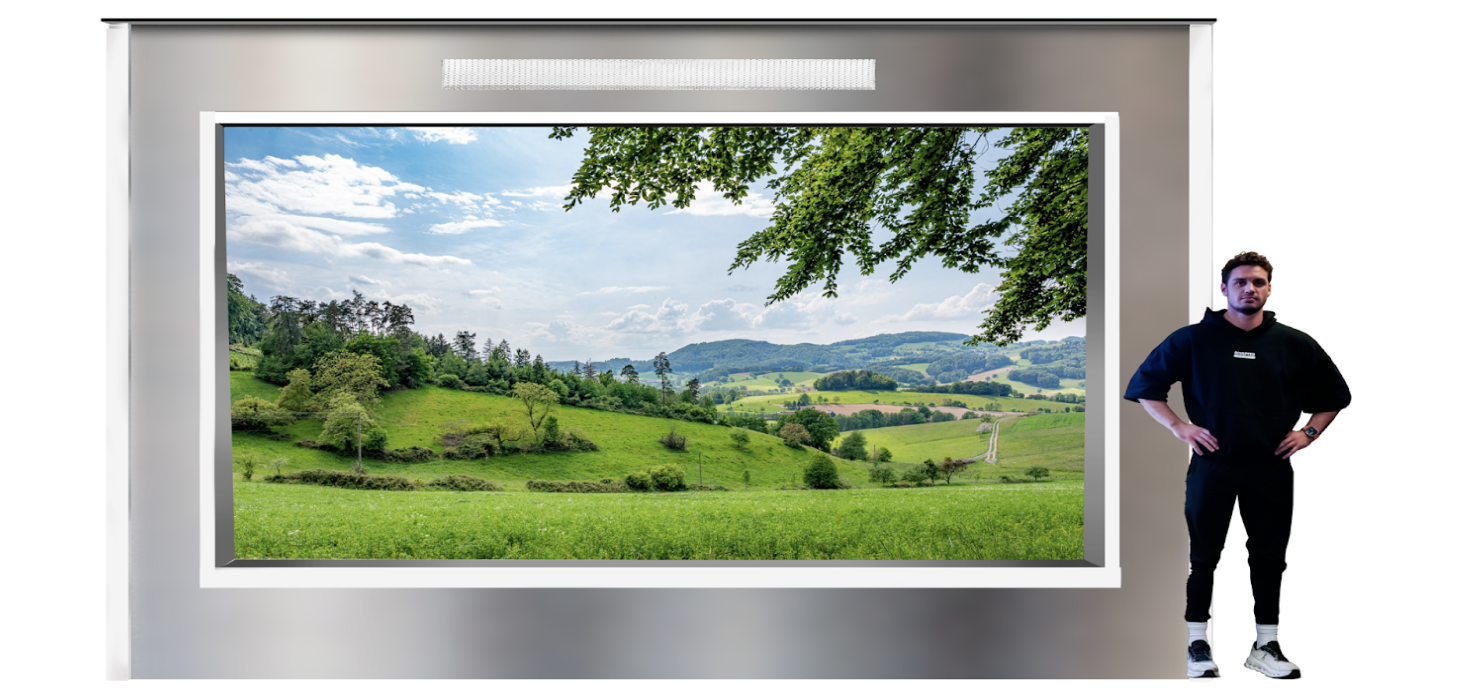 MirageVision Outdoor TV in Luxury Backyard