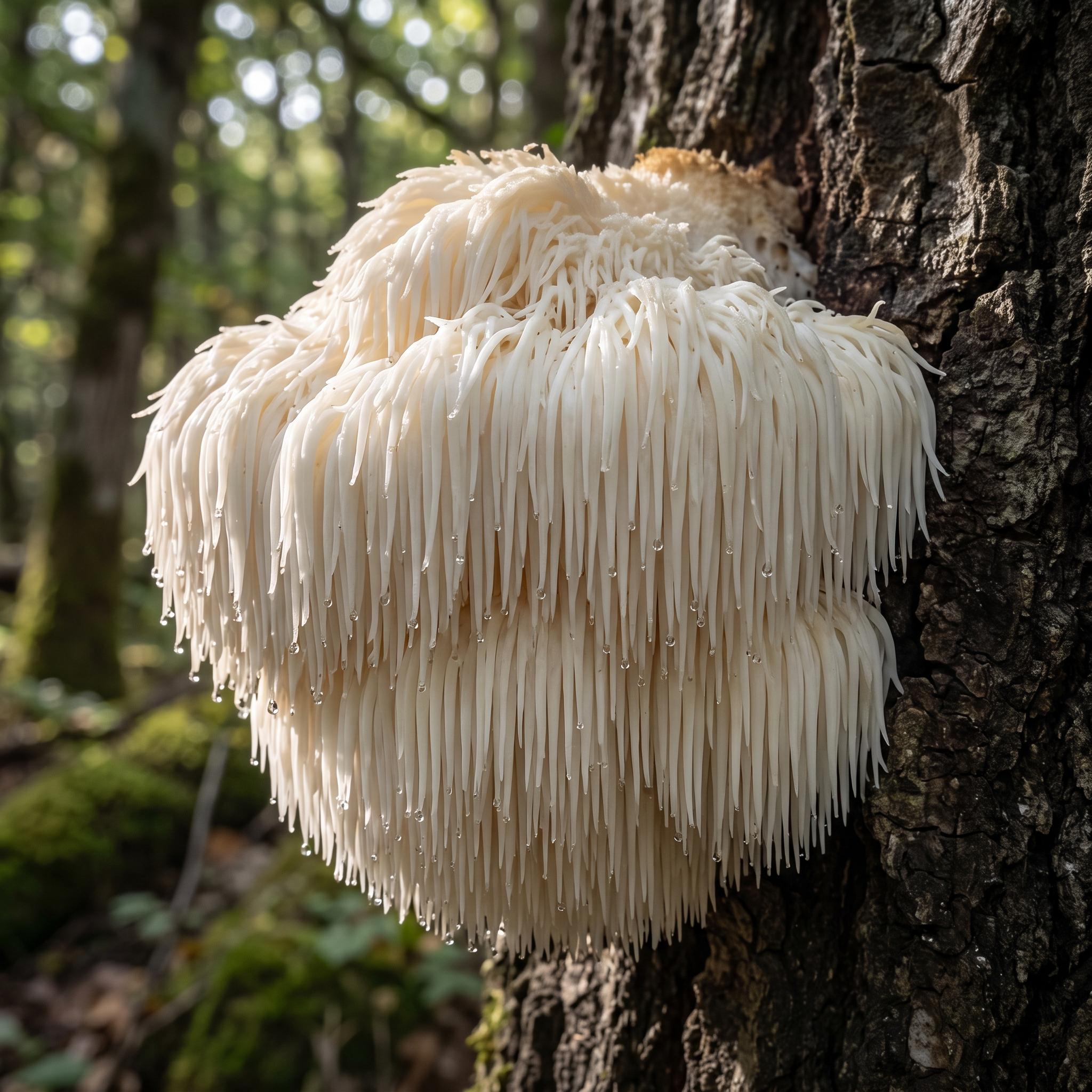Lion's mane in the wild