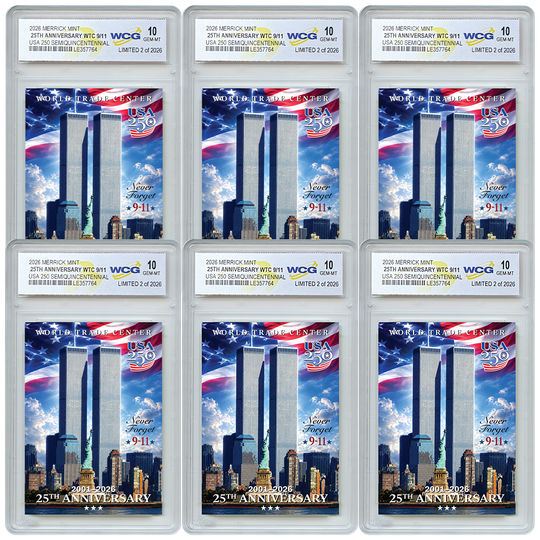 6 WTC 25th Anniversary Cards