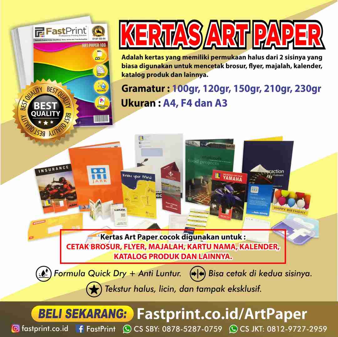 kertas art paper Fast Print