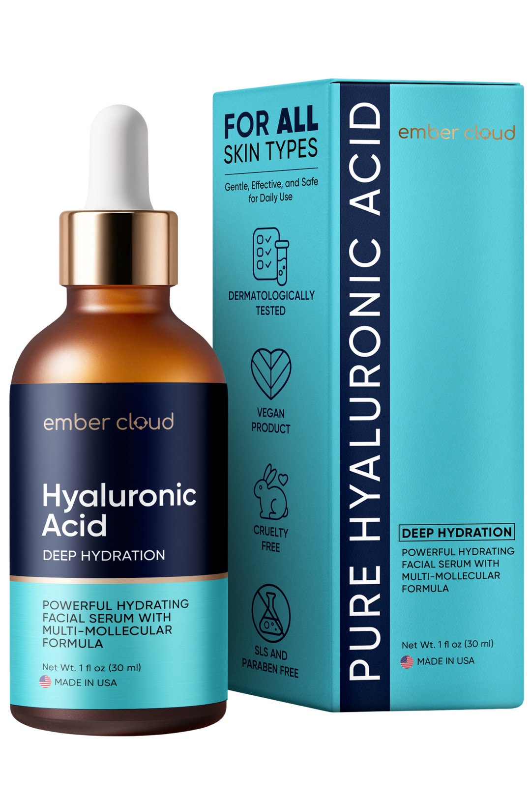 Multi-Molecular Hyaluronic Acid Serum |Ember Cloud