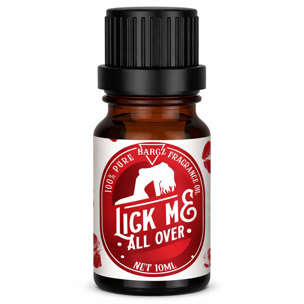 Bargz Lick Me All Over Perfume Oil, Exotic Fragrance, Lovely Raspberry And Melon Aromas With A Touch Of Vanilla - Flat Cap