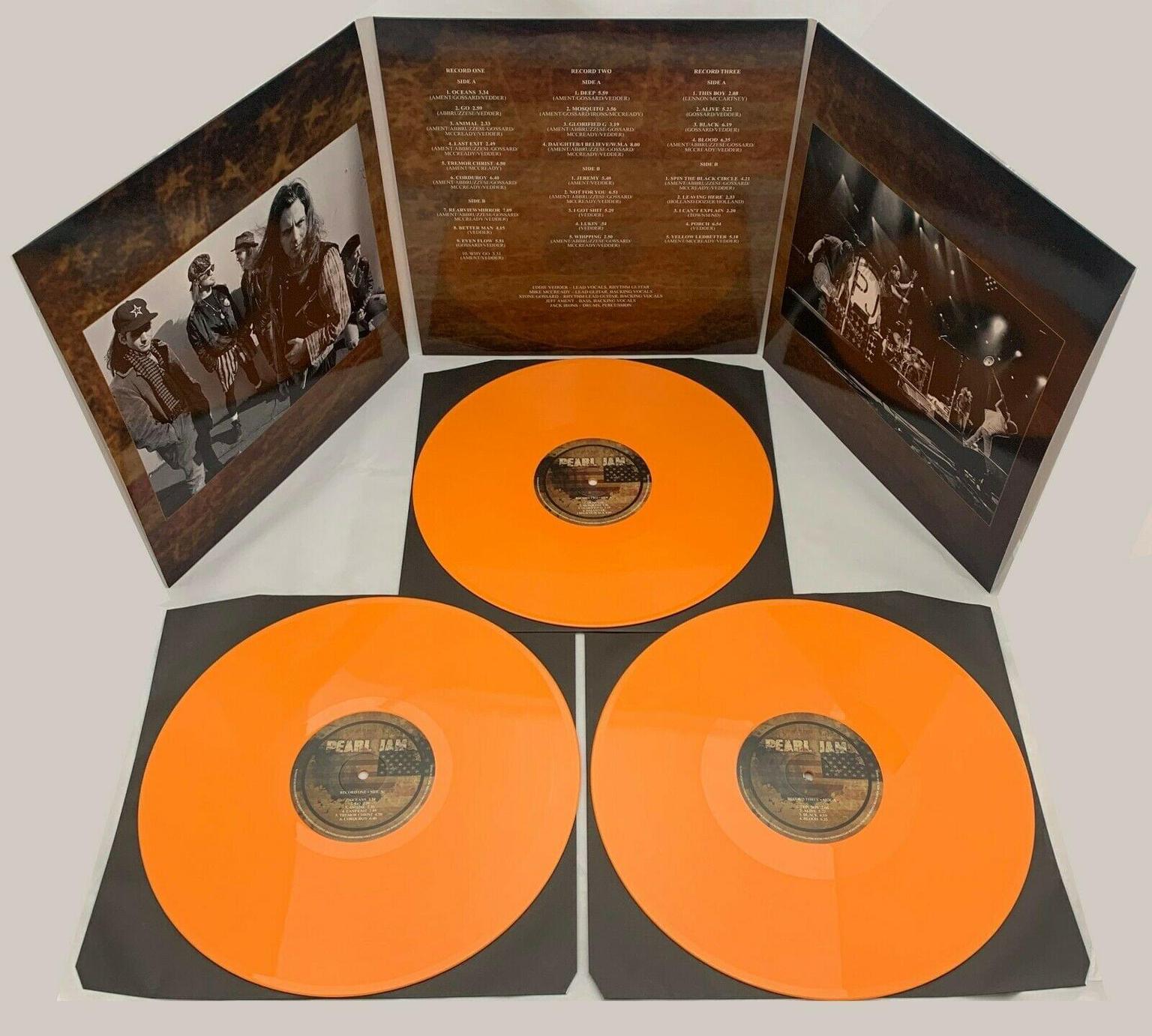 Pearl Jam - Live in San Diego 1995 Limited Edition Halloween Orange Vi