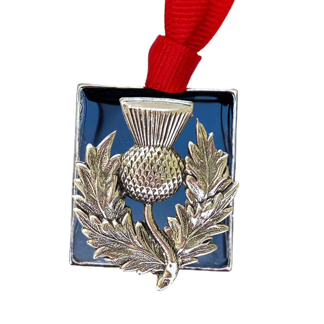 Scottish Thistle Christmas Ornament