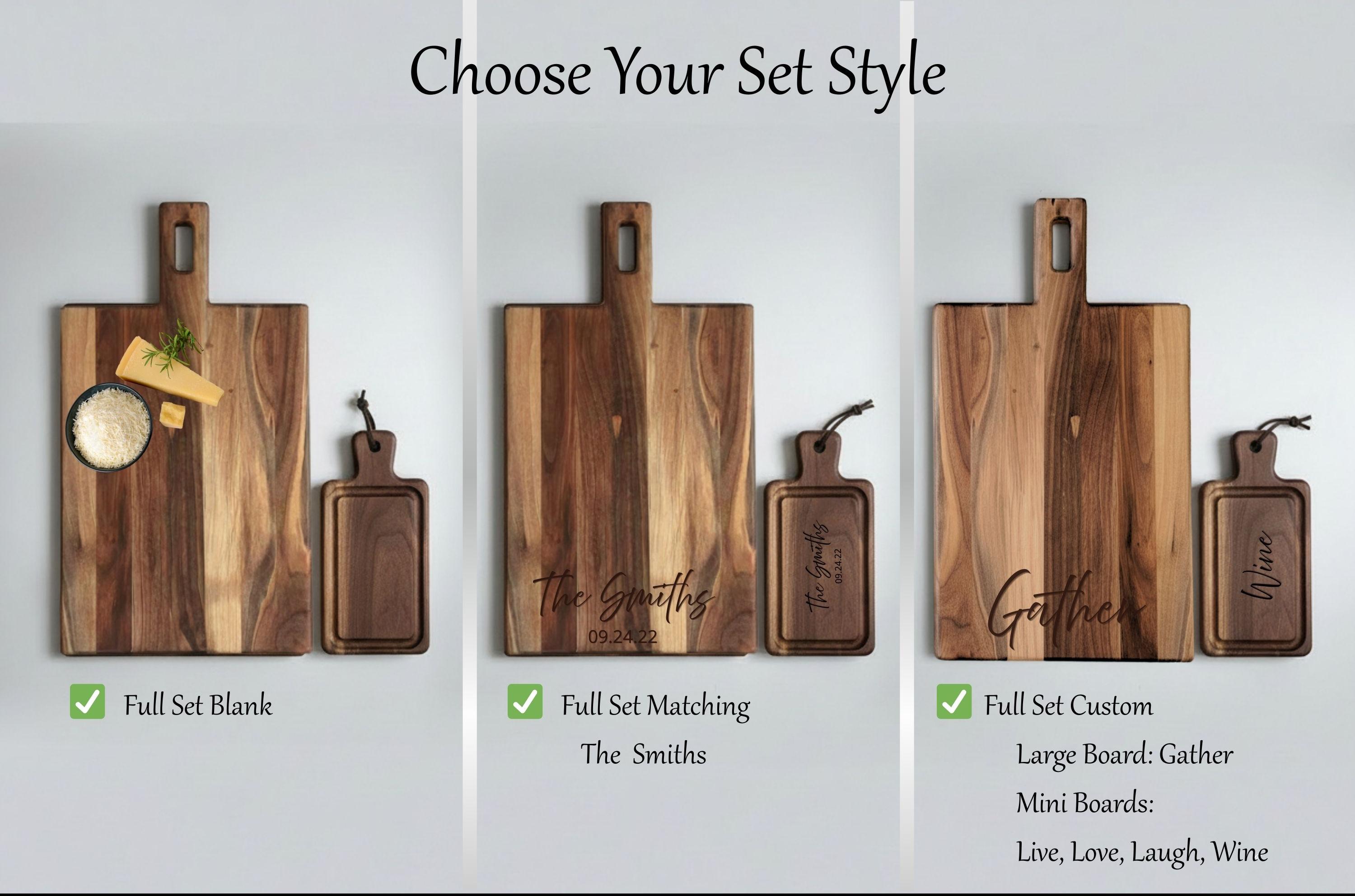 walnut live edge charcuterie board thickness of 1.1"