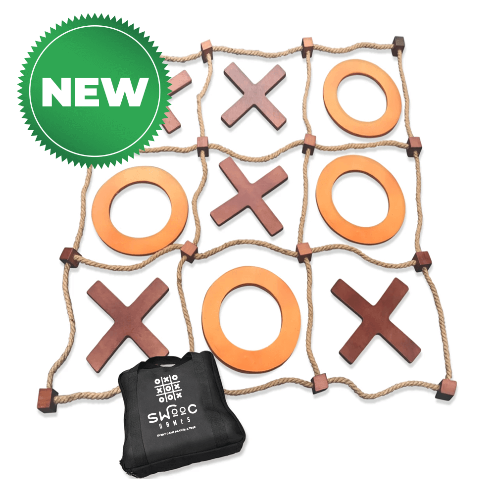 Giant Wooden Tic Tac Toe Game