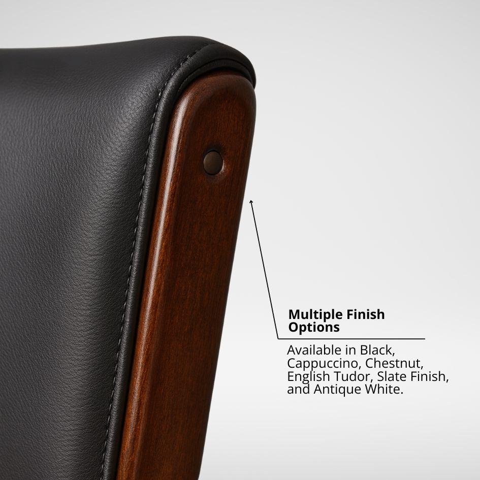 multiple finish options, available in black, cappuccino, chestnut, english tudor, state finish and antique white
