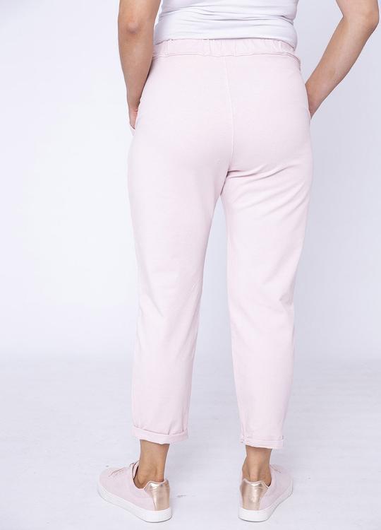 Drawstring Jersey Trouser in Pink
