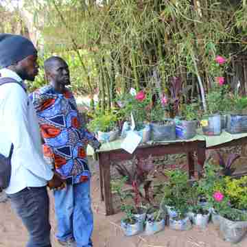 Lamin is a local plant seller and loved being at the event