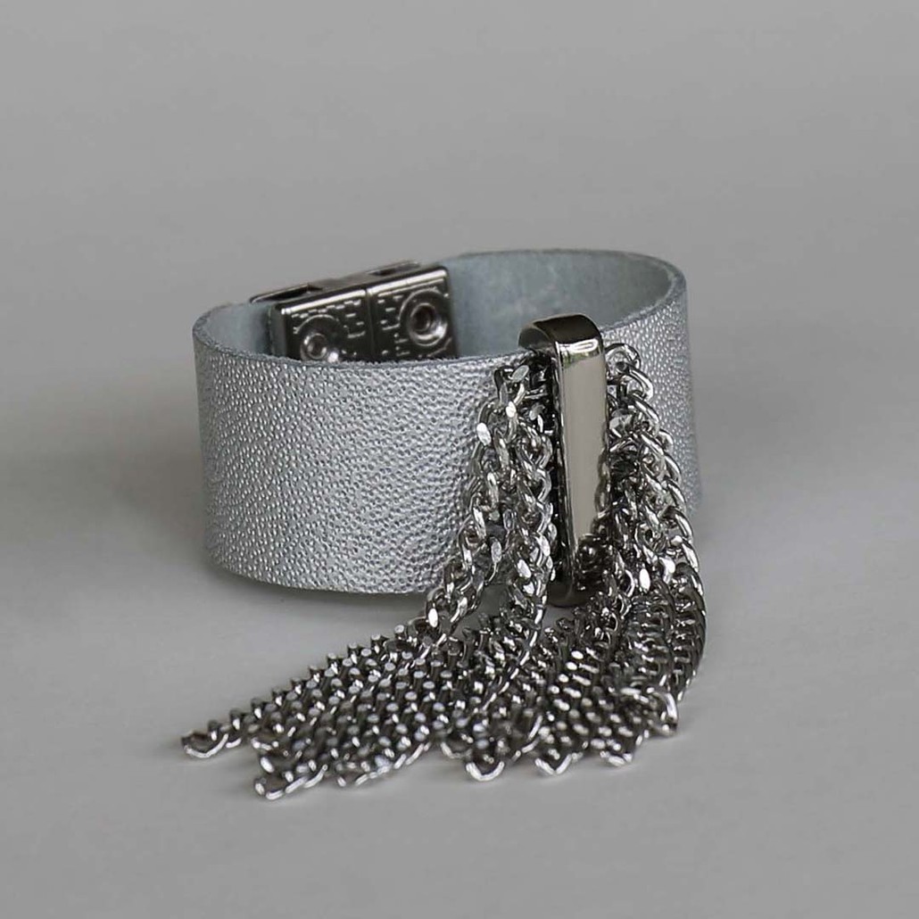 Silver Sprinkle Scarf Lock - Lock and Shine
